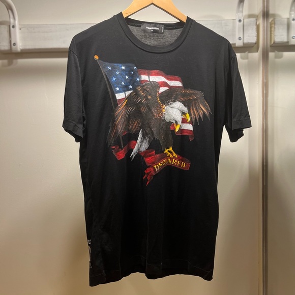 DSQUARED2 Men's American Eagle Graphic Print Tee     Fall/Winter 2020 Collection - Picture 8 of 8